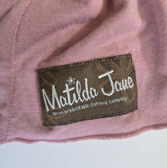 Matilda Jane Mauve Pink Dune Buggy Emilia Dress blue buttons size 4 - Picture 4 of 5